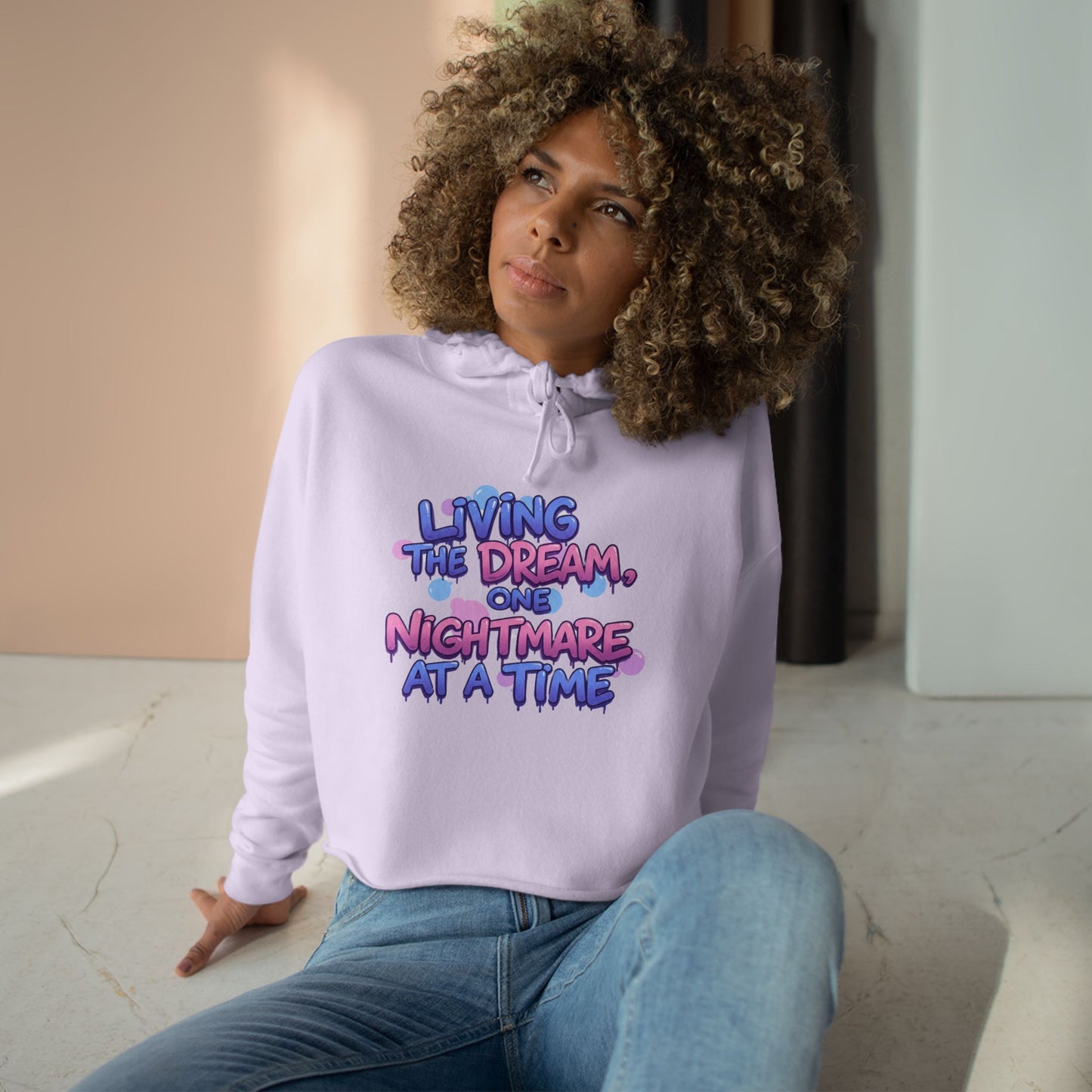 Living the Dream - Crop Hoodie
