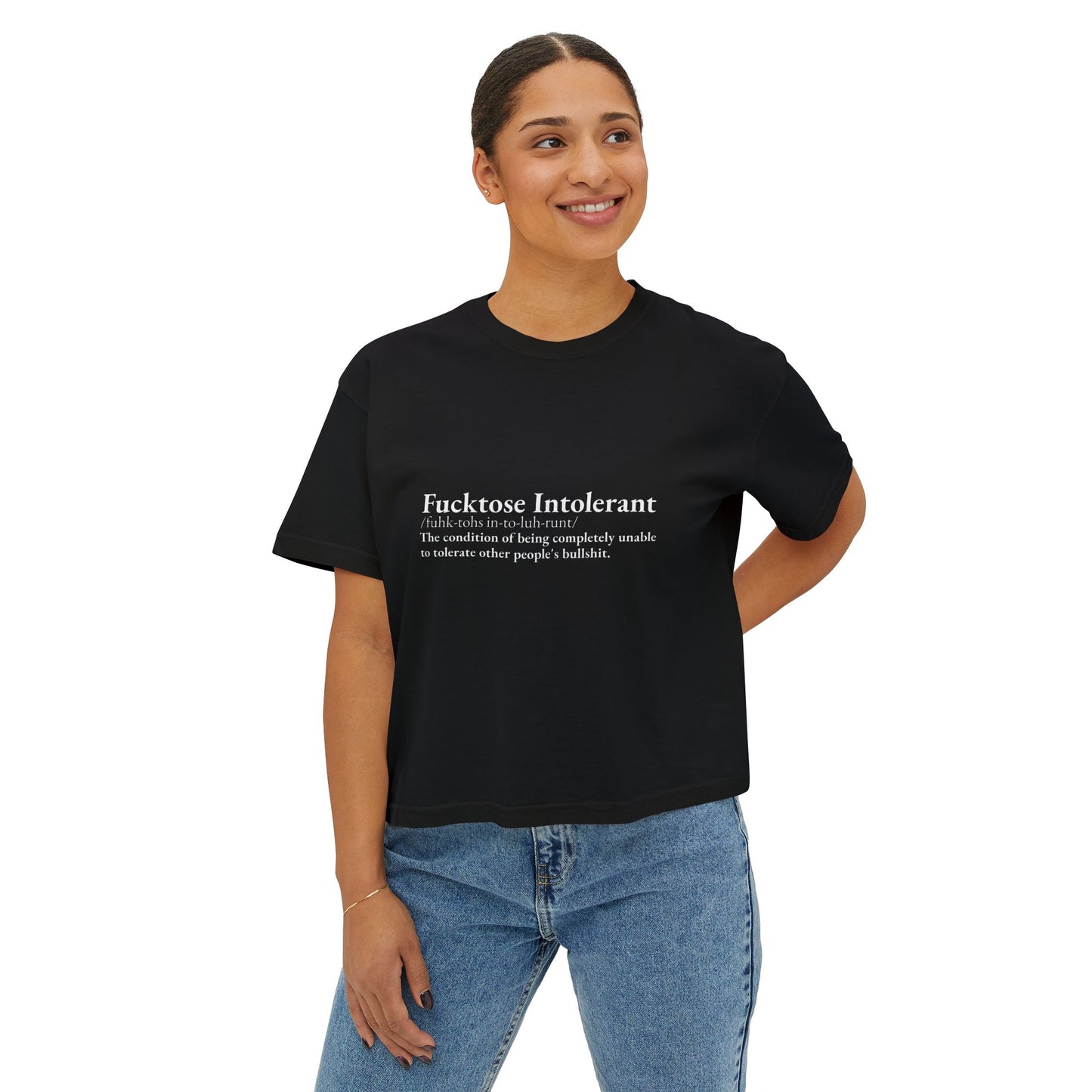 Fucktose Intolerant- Boxy Tee