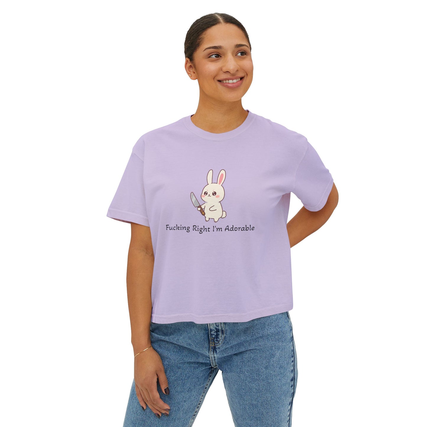"Fucking Right I'm Adorable" - Boxy Tee