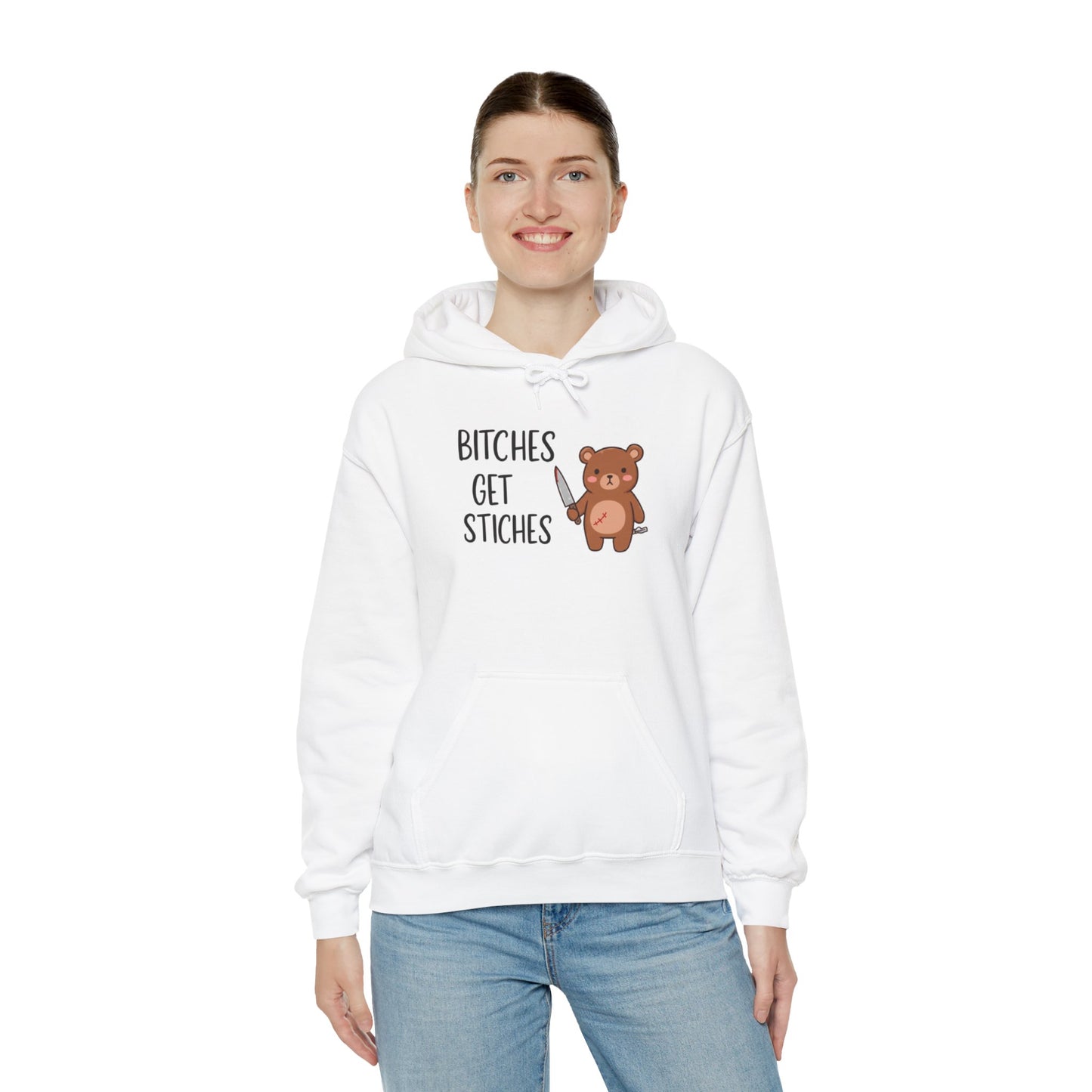 B*ches Get Stiches Classic Hoodie