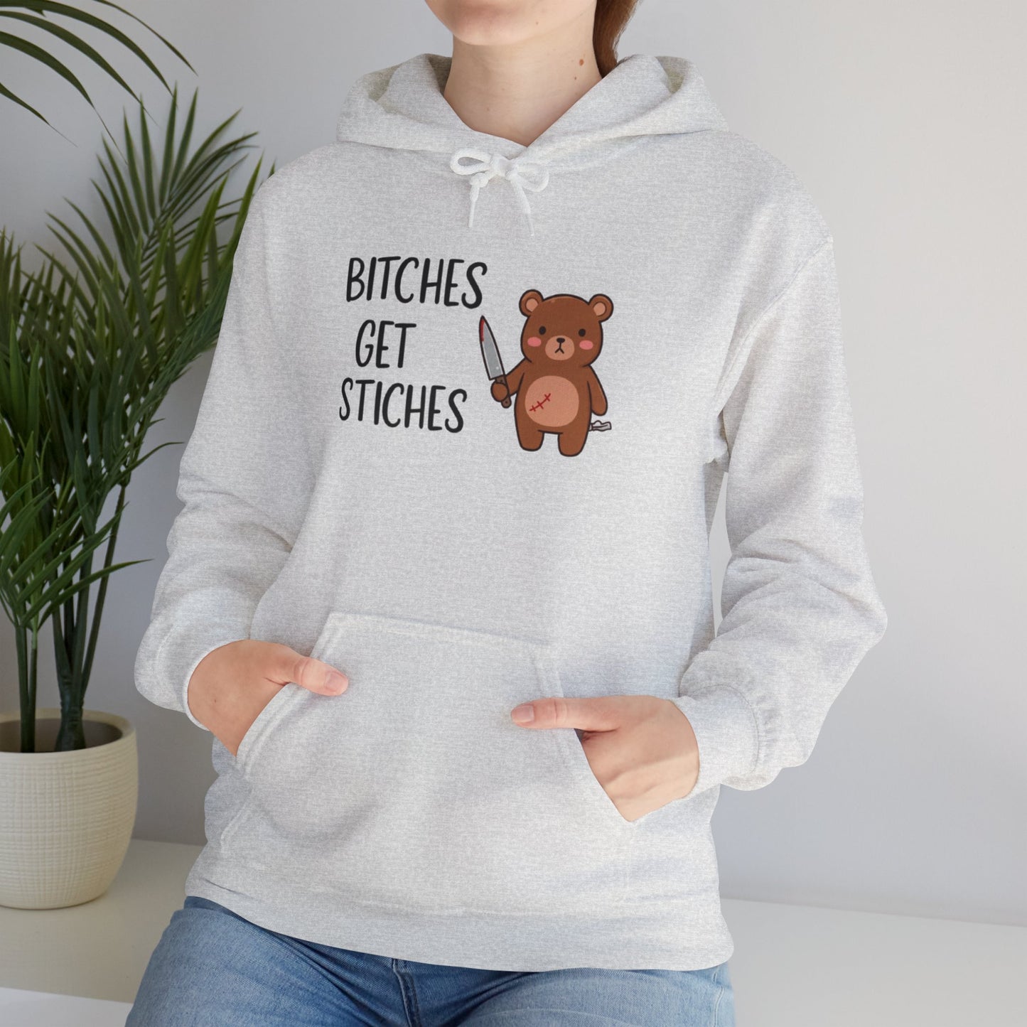 B*ches Get Stiches Classic Hoodie