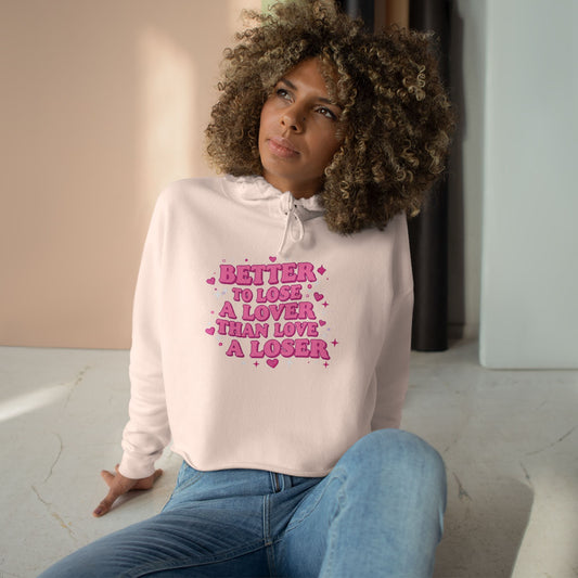 Lose a Loser Crop Hoodie