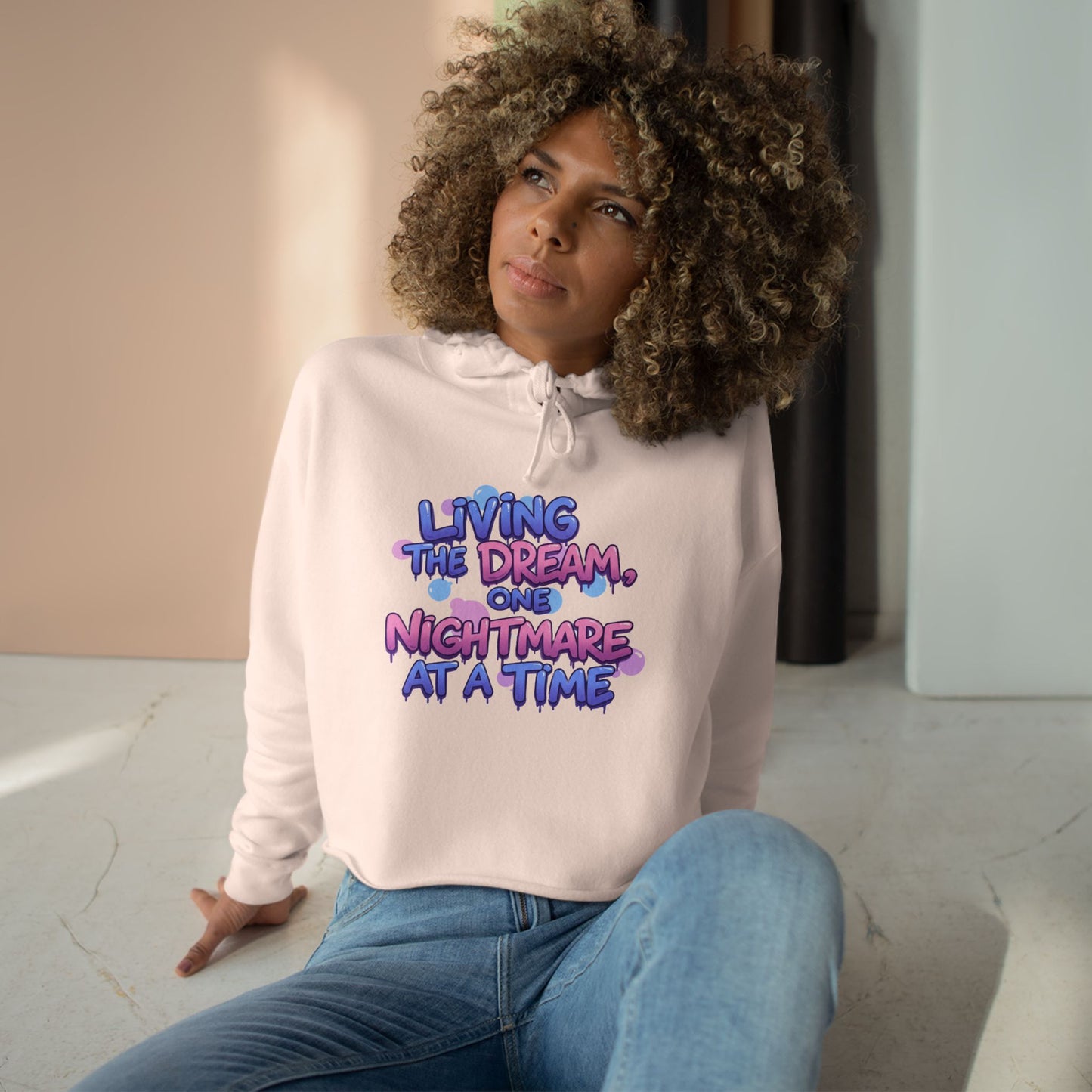 Living the Dream - Crop Hoodie