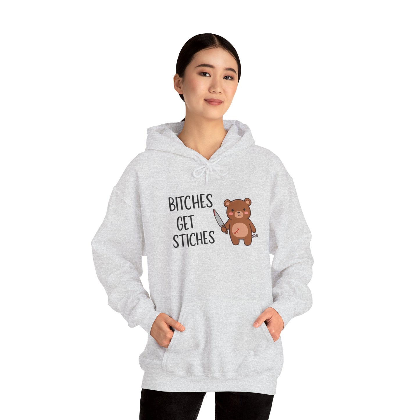 B*ches Get Stiches Classic Hoodie