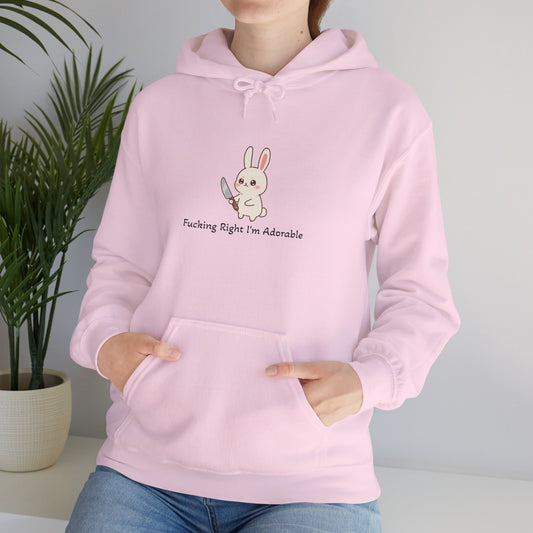 "Fucking Right I'm Adorable" - Classic Hoodie