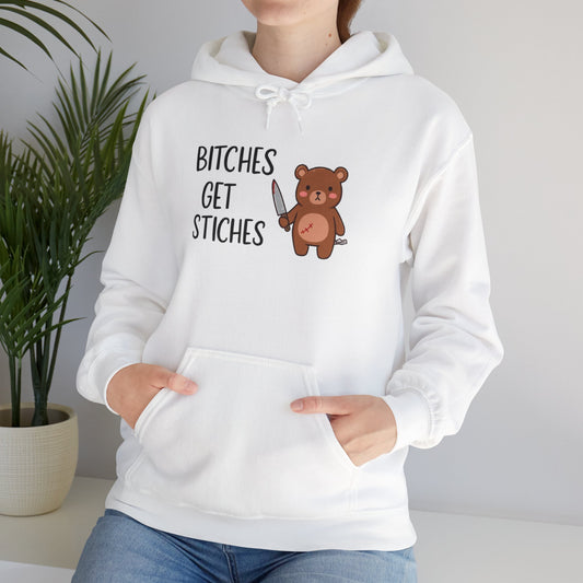 B*ches Get Stiches Classic Hoodie